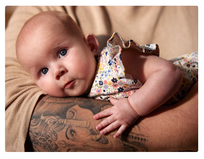 Baby jurk bloemetjes